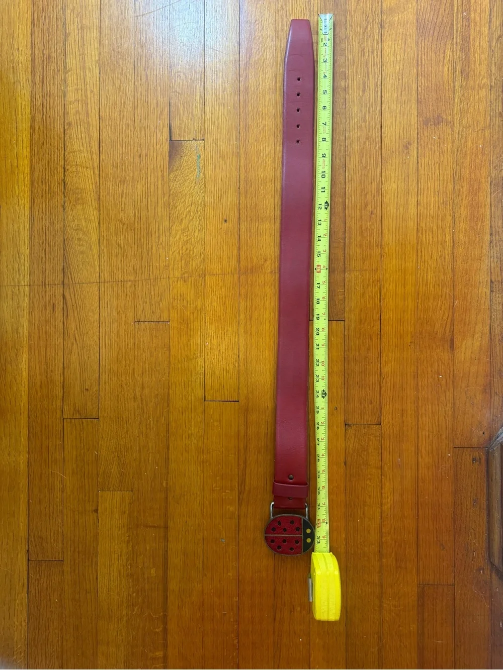 Vintage Vera Neumann Ladybug Leather Belt